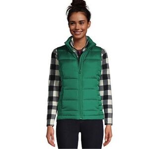 NEW Lands End Down Puffer Vest Size Petite Small